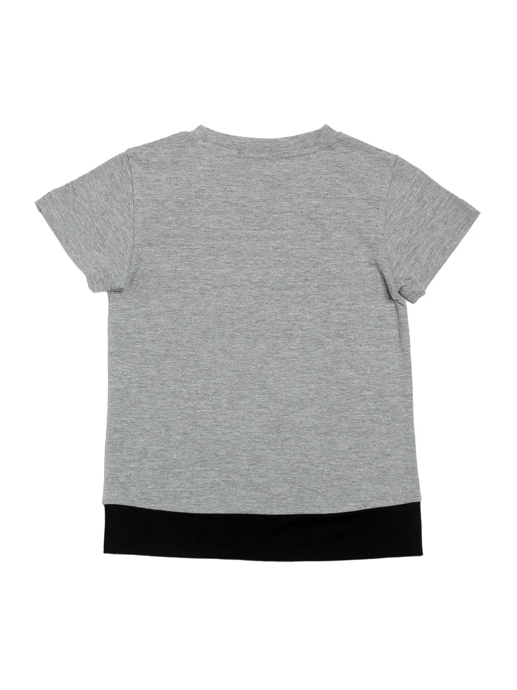 Door74 Unisex Grey Hear Me Roap Printed Round Neck T-Shirt - 11-12Y image