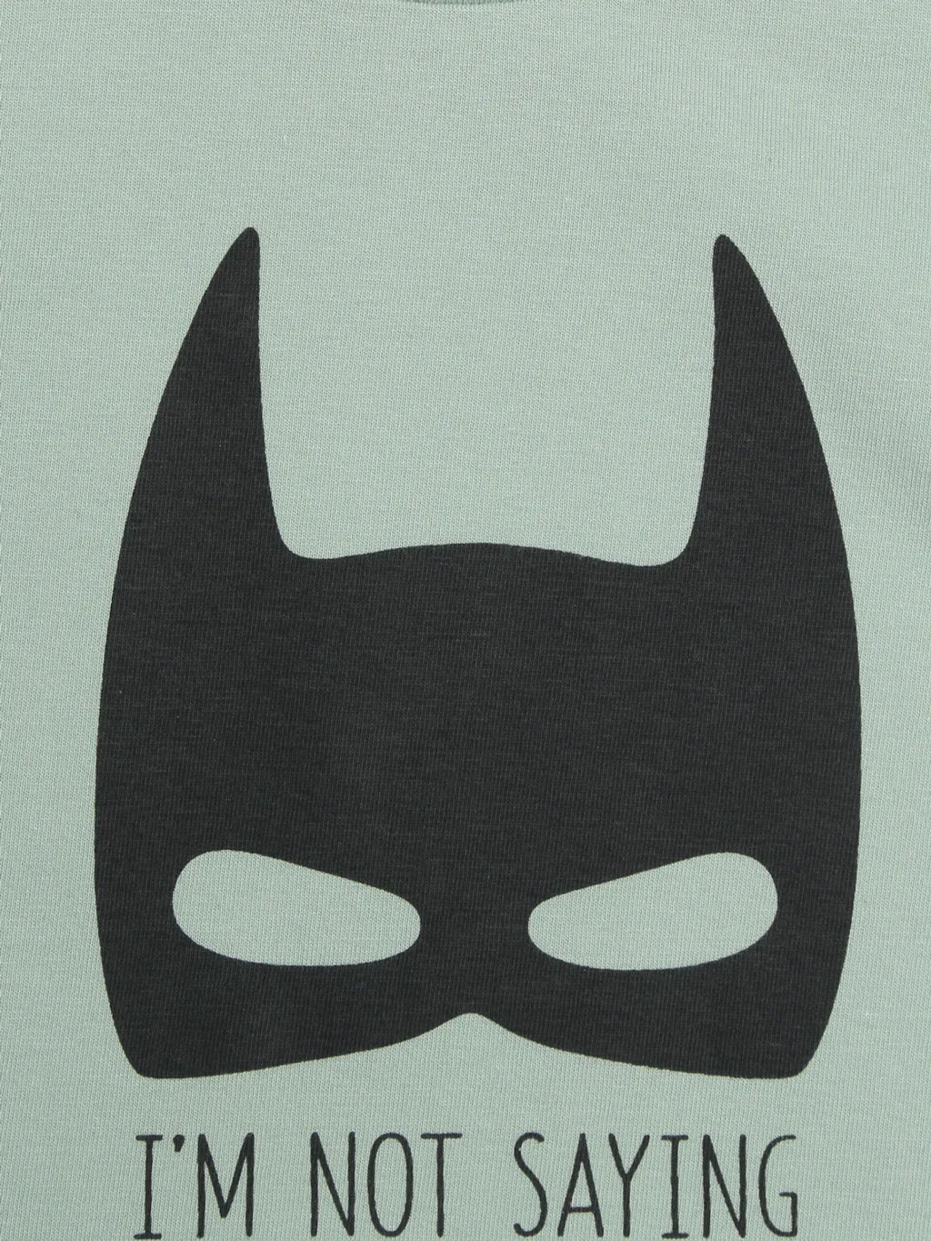 Door74 Boys Green I'm Batman Printed Round Neck T-Shirt - 3-4Y image