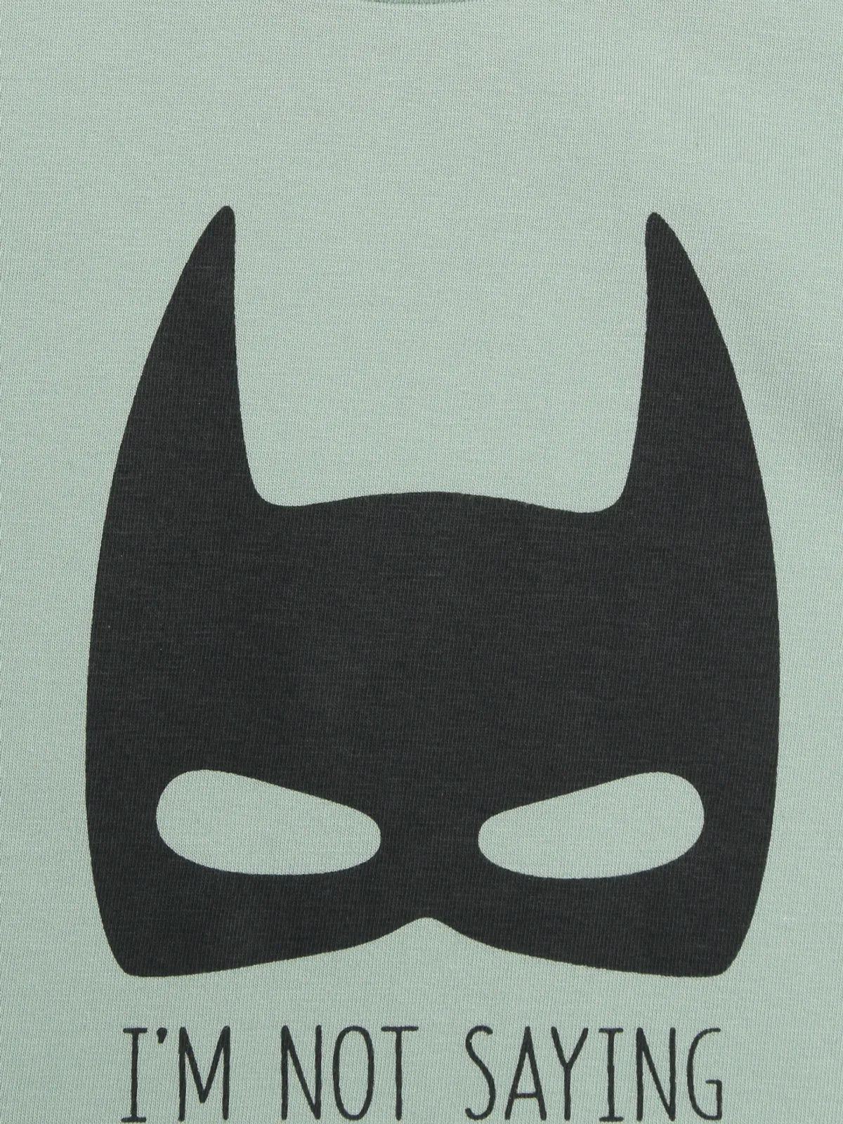 Door74 Boys Green I'm Batman Printed Round Neck T-Shirt - 3-4Y image