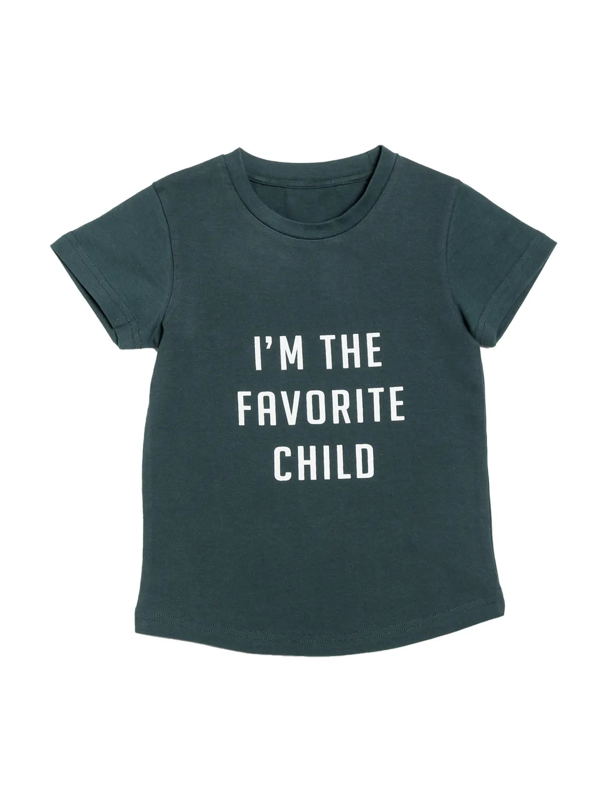 Door74 Unisex Green Favorite Child Printed Round Neck T-Shirt image 0