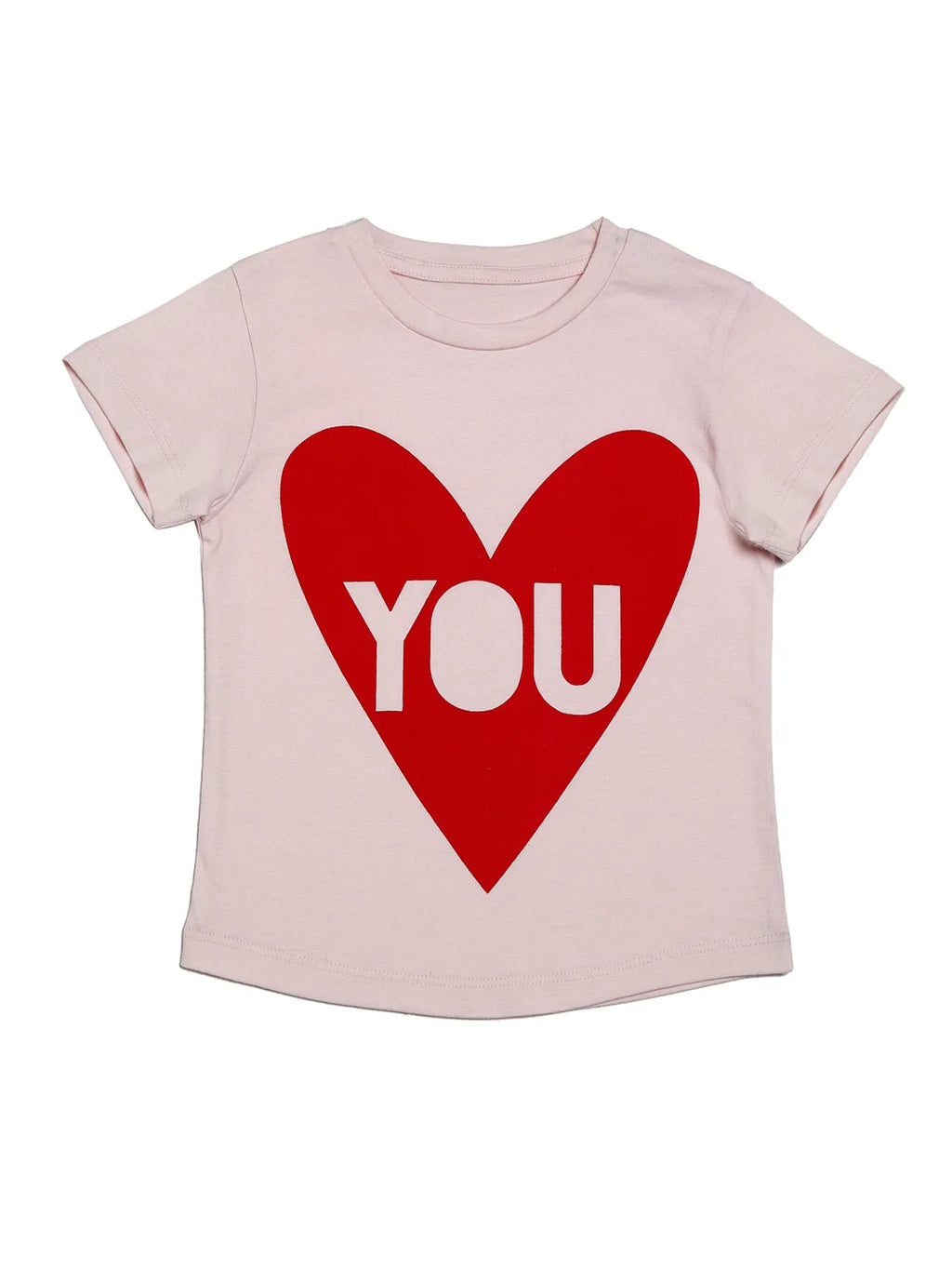 Door74 Unisex Pink You Ptinted Round Neck T-Shirt - 11-12Y image