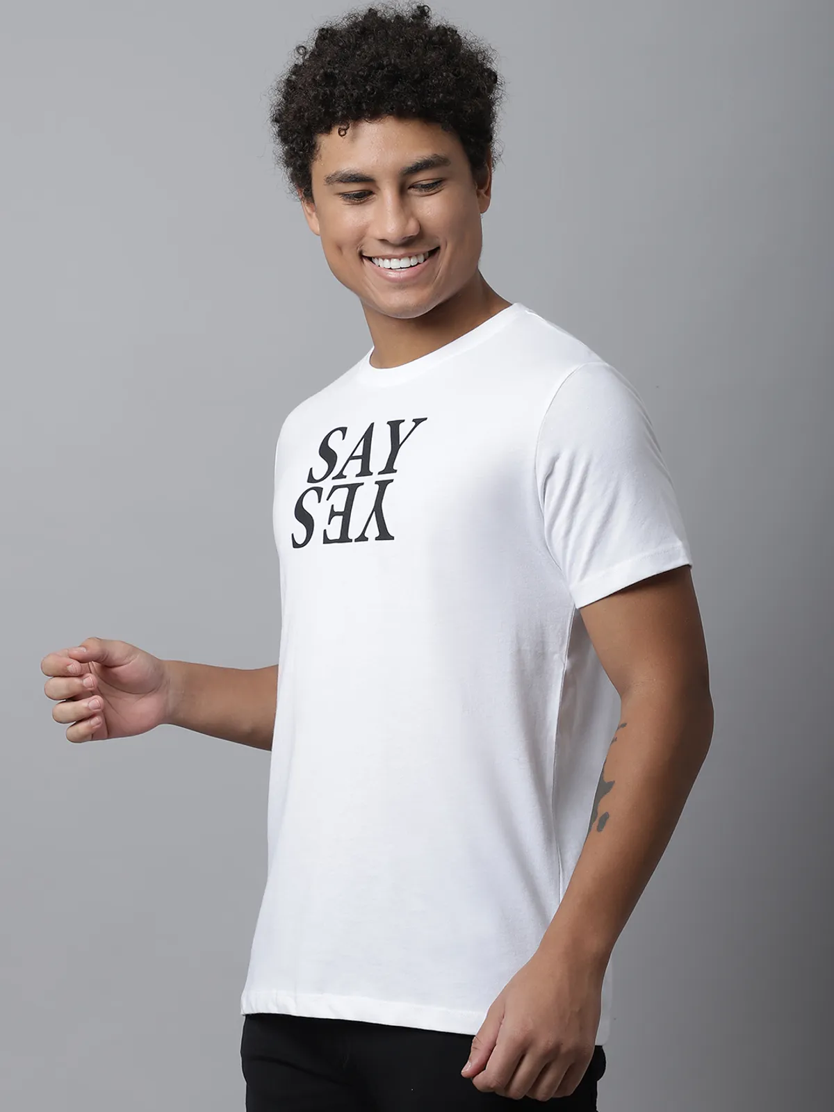 Cotton Printed Regular Fit T-shirt For Men - Image 9