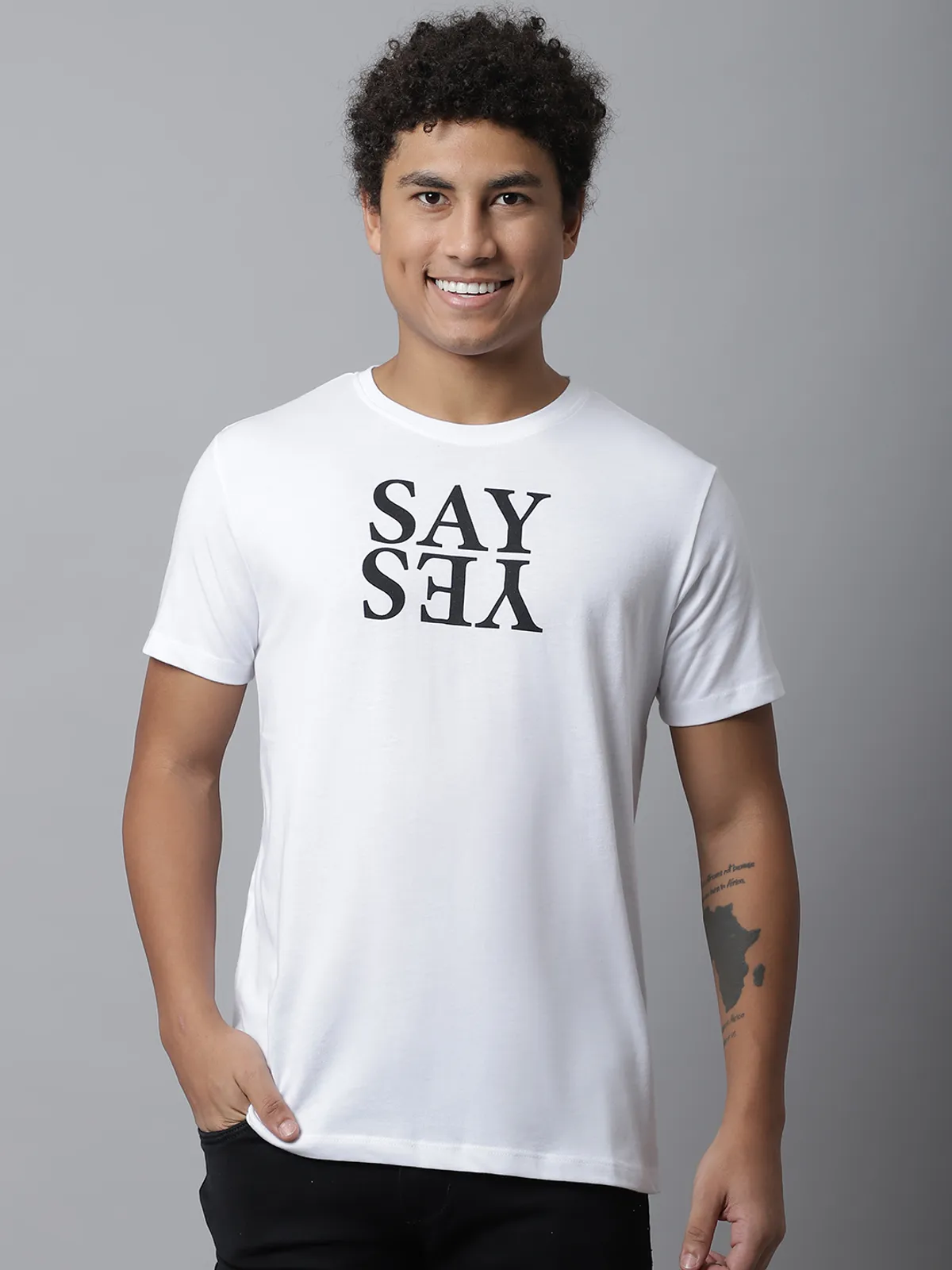 Cotton Printed Regular Fit T-shirt For Men - Image 7