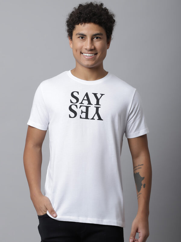 White Graphic t-shirt for Men