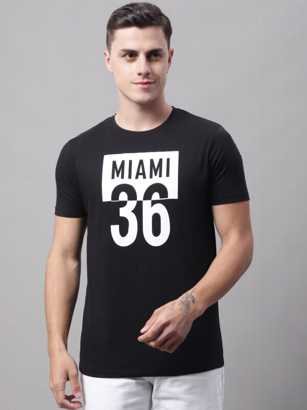 Black Casual Printed t-shirt for Men