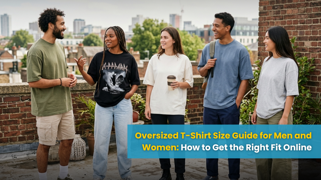 Oversized T-Shirt Size Guide for Men and Women: How to Get the Right Fit Online