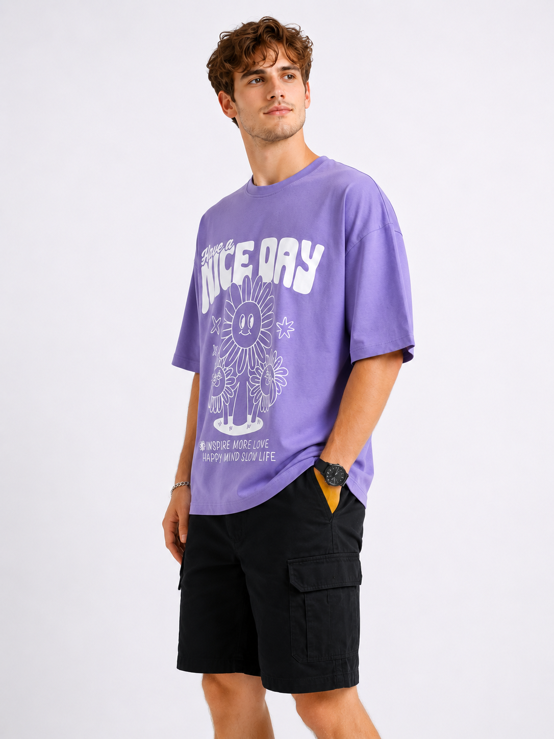 HAVE A NICE DAY OVERSIZE FIT TSHIRT - Image 3
