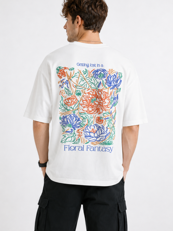 FLORAL FANTASY OVERSIZE FIT TSHIRT