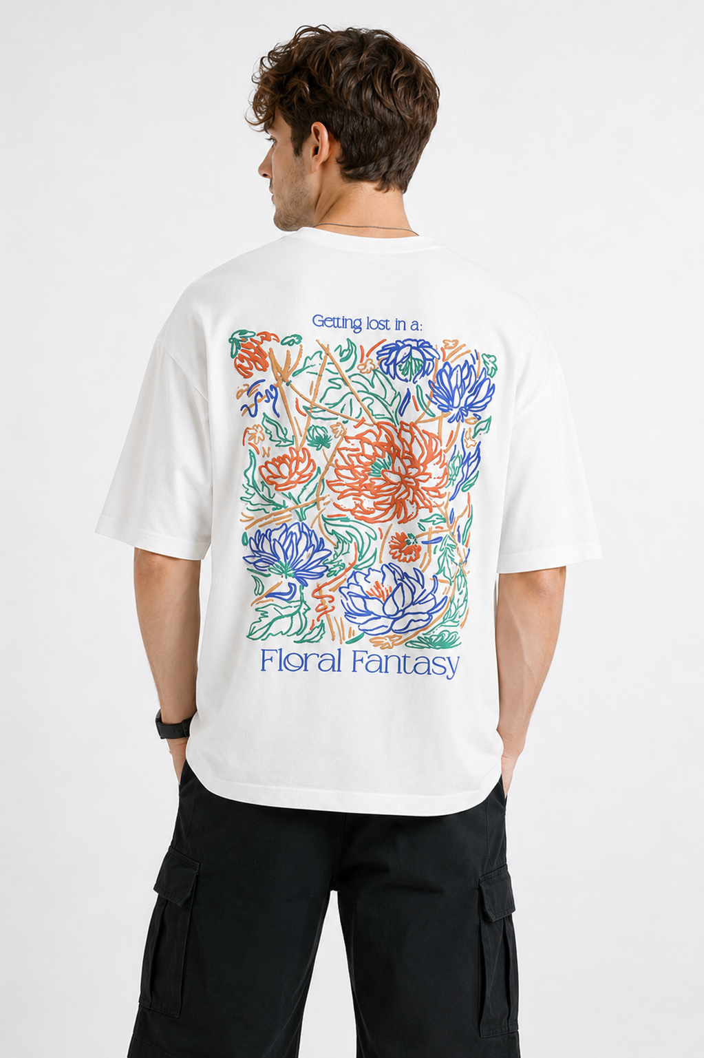 FLORAL FANTASY OVERSIZE FIT TSHIRT