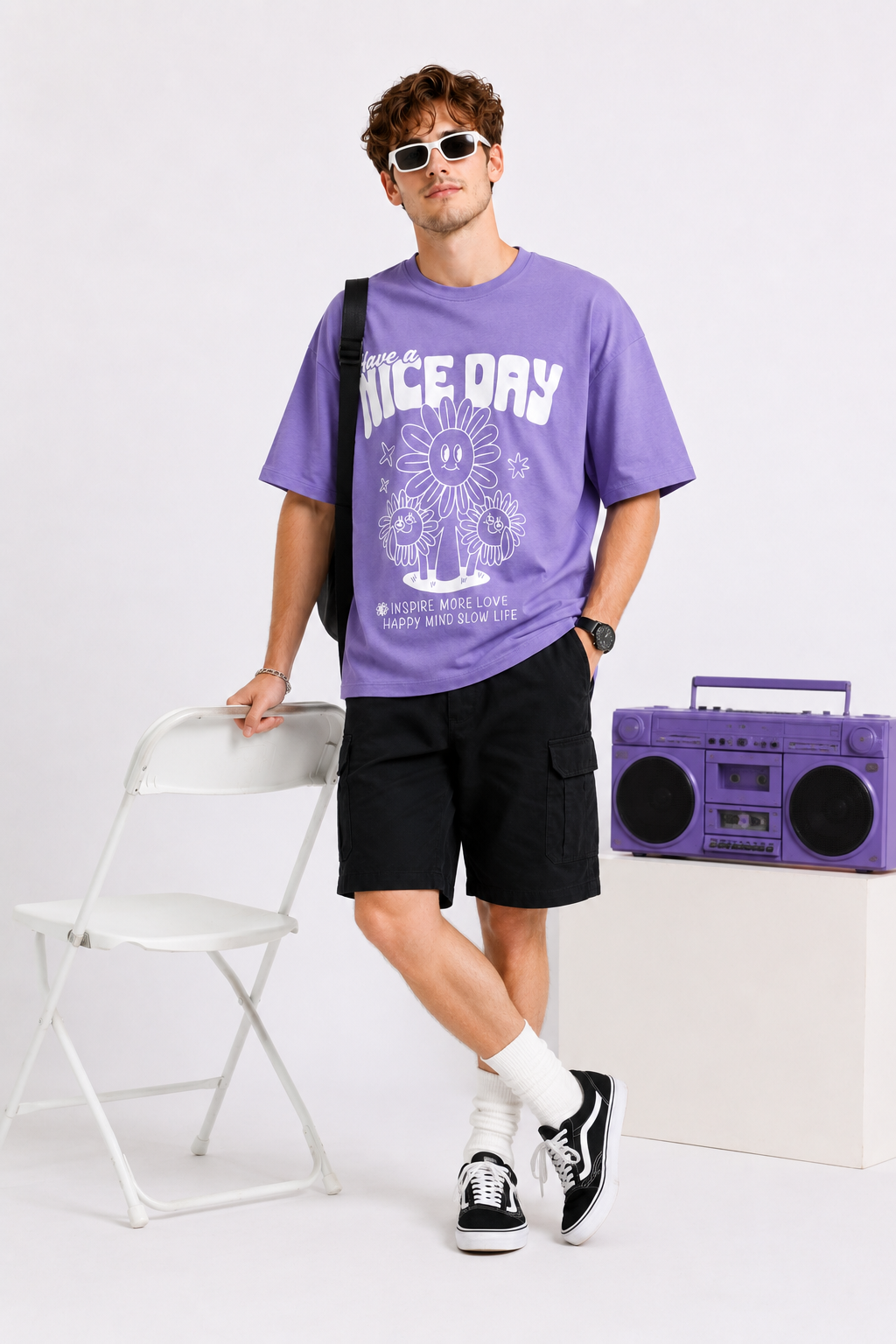 HAVE A NICE DAY OVERSIZE FIT TSHIRT - Image 5