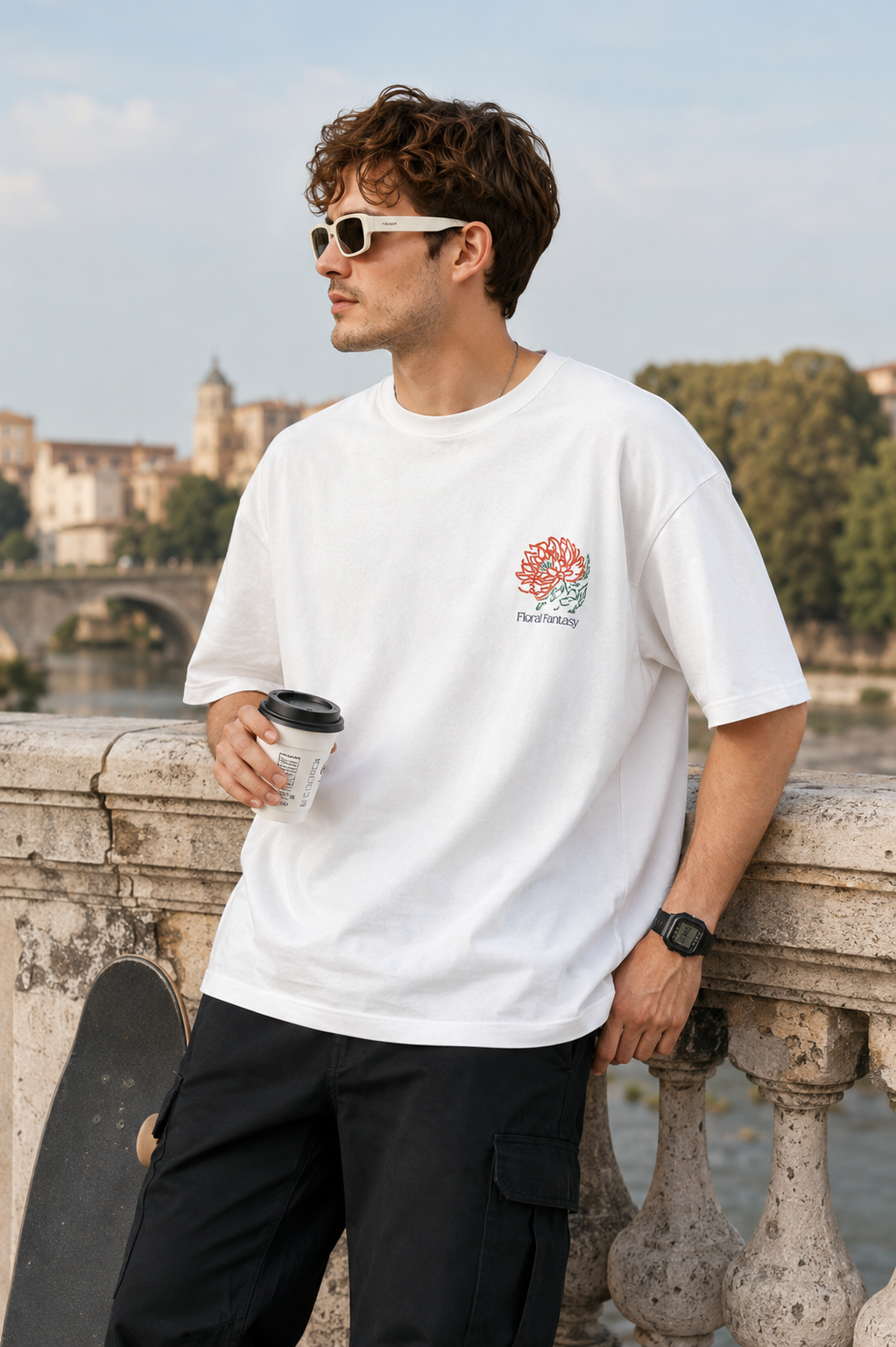 FLORAL FANTASY OVERSIZE FIT TSHIRT - Image 2